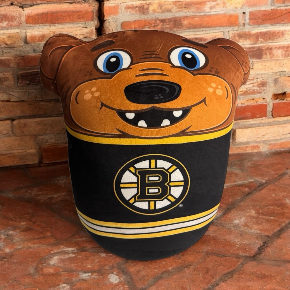 Bruins Official Team Plush Stuffed Animal‎ Soft Squish Me Pillow Blade The Bear
